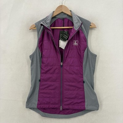 Zero Restriction Vest Womens Medium Purple Tess Quilted Primaloft Insulated Golf