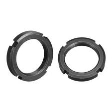 M40x1.5mm - 2Pcs Retaining Four Slot Slotted Round Nuts - Carbon Steel