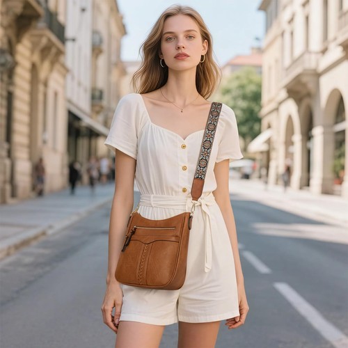 Crossbody Bags for Women, Trendy Crossbody Purses Soft Leather Shoulder Handb... - Bild 7 von 7