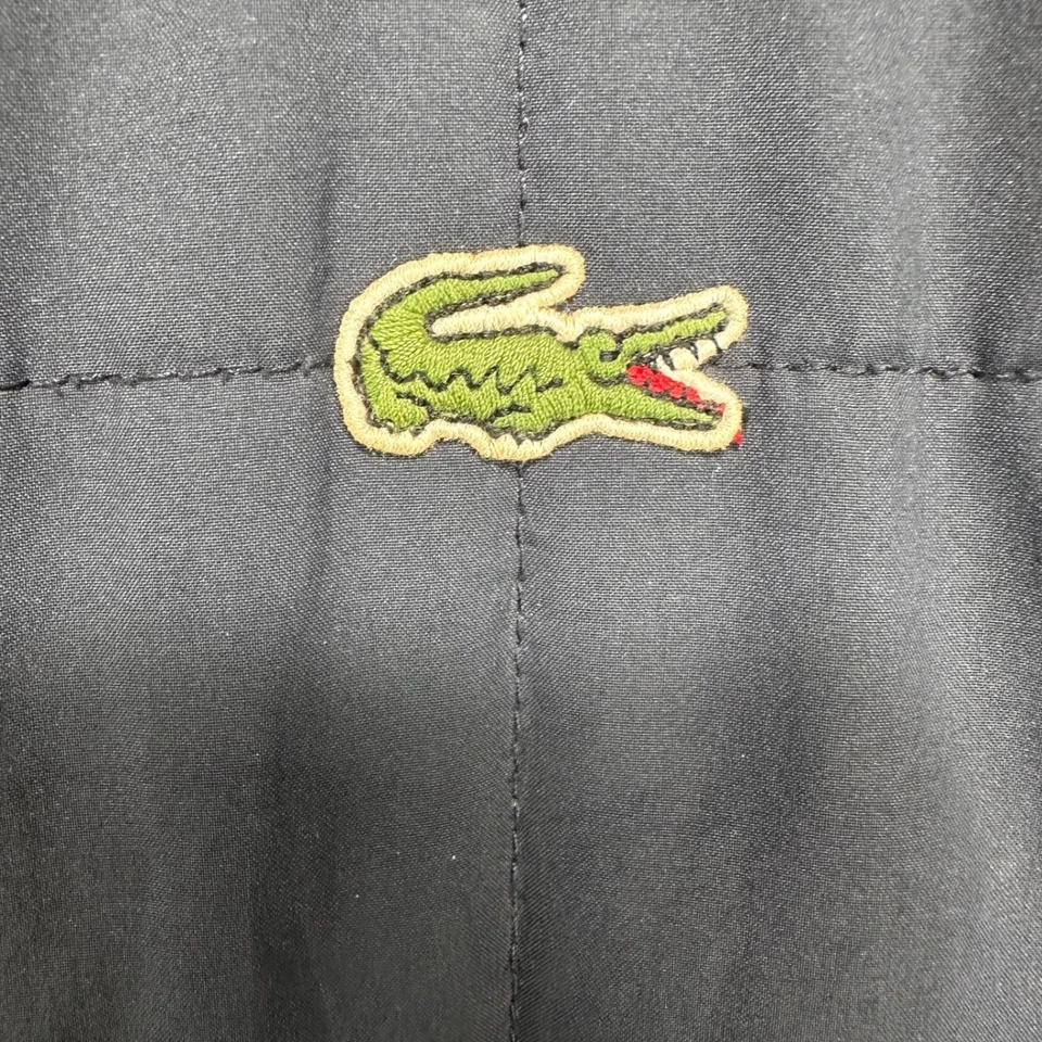 Abrigo acolchado de coche Lacoste para hombre pequeño 48 azul marino chaqueta acolchada con cuello a presión Foto 4 de 4