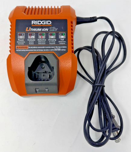 Ridgid 12 V Lithium Ionen Akku Ladegerät #R86048 getestet und funktionsfähig kostenloser Versand