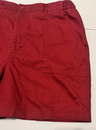 Windham Pointe Sz 42 Deep Red Shorts Cargo Pockets Cotton Poly - Picture 8 of 9