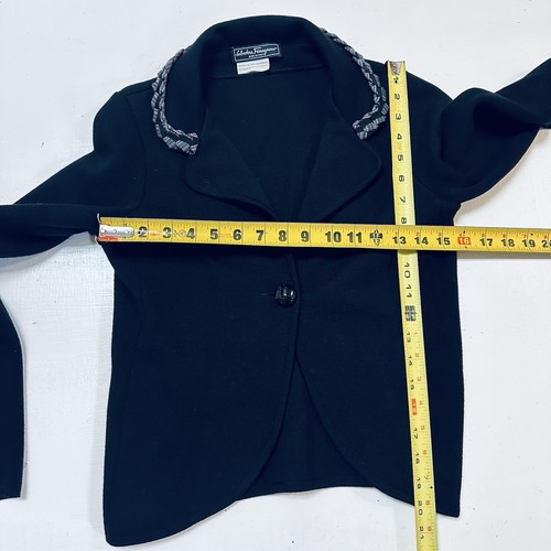 SALVATORE FERRAGAMO Women's Cardigan Size S Black - Picture 5 of 10