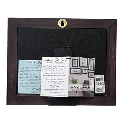 Demdaco Sharon Nowlan "When The Music Plays” Pebble Art Framed Shadowbox 8"x10" - Picture 3 of 5