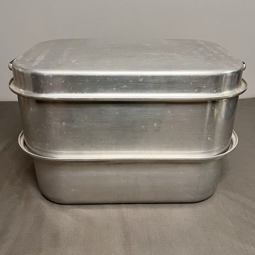 Vintage Wear Ever Aluminium 825 4 Stück Truthahn Bräter Dampfgarer Pfanne mit Untersetzer USA - Bild 1 von 13