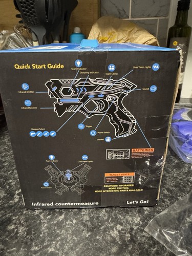 TINOTEEN Infrared Laser Tag Guns Set with Vest 2-Player Brand New In Box - Picture 7 of 8