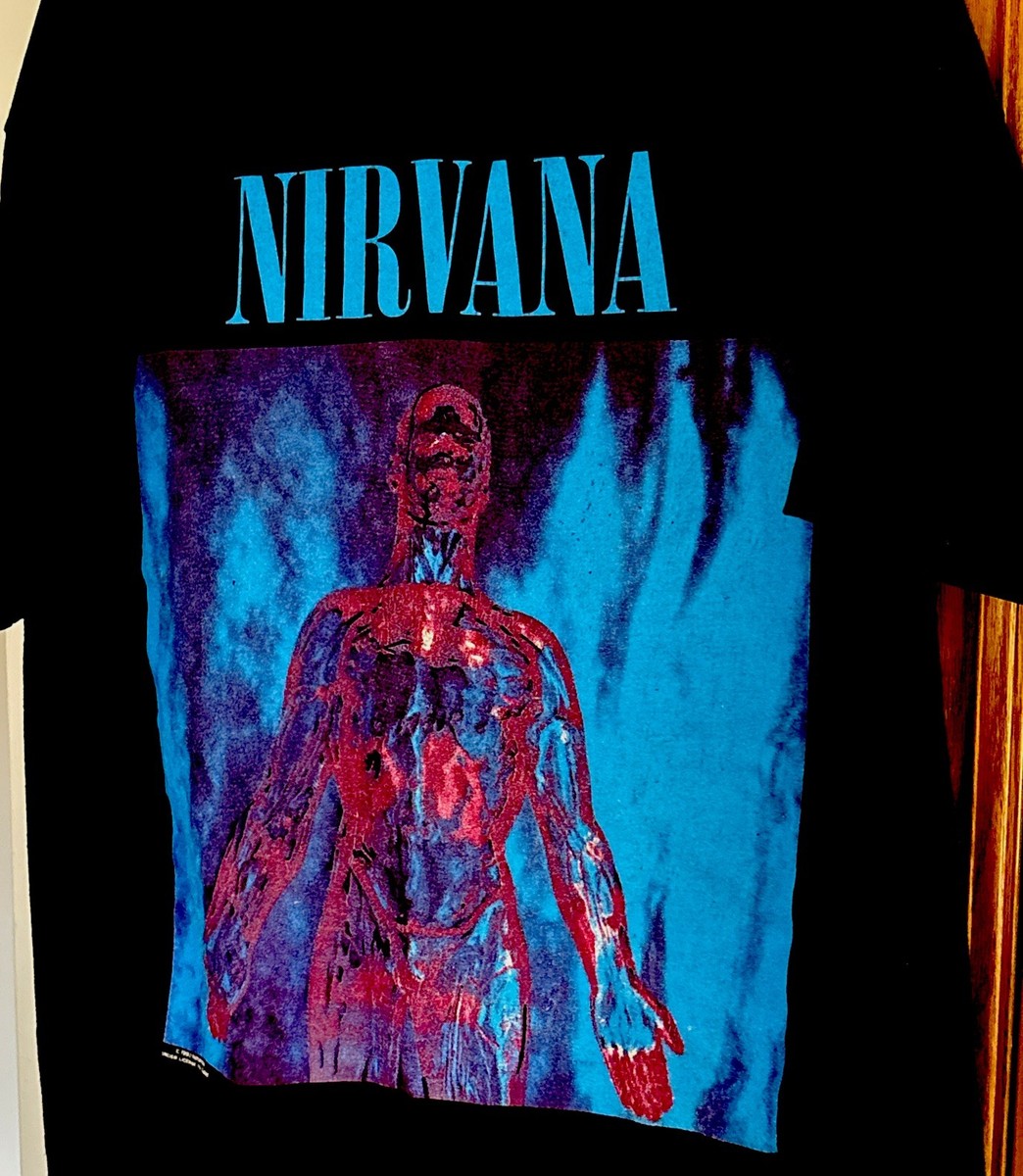 90s NIRVANA SLIVER Tシャツ L  Cobain Vtg 1992 90s Nirvana Official Sliver Shirt L Large Kurt