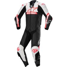 Herren Motorrad Einteiler 54 - Alpinestars Missile v2 Ward - schwarz-wß-fluorot
