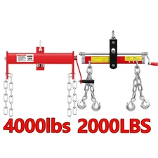 2000/4000 LBS Heavy Duty Engine Hoist Leveler Cherry Picker Shop Crane Load Lift