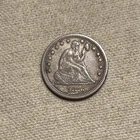 1876 25c Liberty Seated Silver Quarter, XF PJ