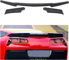 Stage 2 Rear Trunk Spoiler w/ Wing Wicker For Chevy Corvette Z06 Z07 C7 2014-19