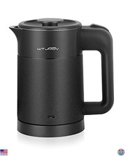 Compact 0.6L Electric Tea Kettle - 20 Oz Stainless Steel Auto Shut-off Boiler