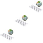 15 PCS Bathroom Shower Curtain Rod Adjustable Shower Curtain Tension Rod