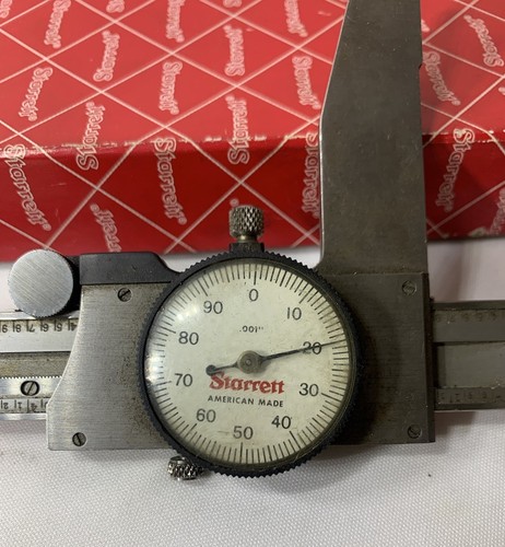 Starrett 120B-12 dial caliper 12 inch long 3 inch jaw - Fair Condition - Picture 7 of 9