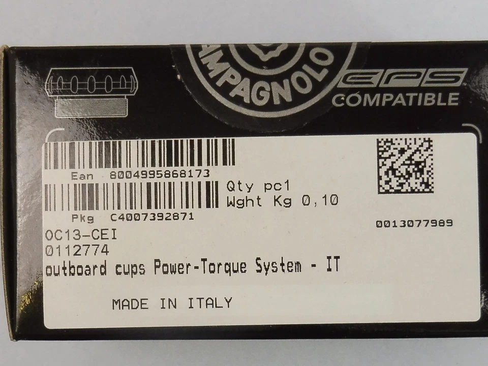 Campagnolo Power Torque (IT.)  Juego de vasos pedalier (OC13-CEI) bicicleta Foto 3 de 3