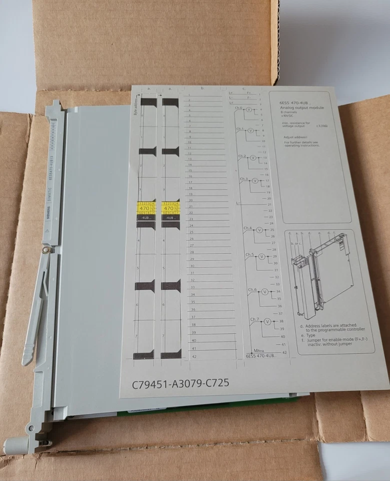 Siemens 6ES5 470-4UB12 Analog Output Module - NEU/Unbenutzt -S5 Serie - Bild 2 von 3