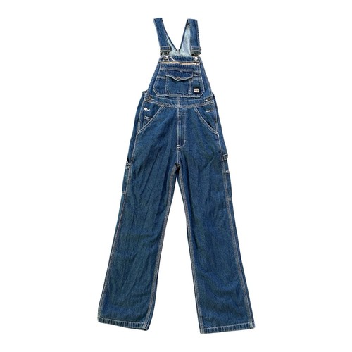 Bern Denim Latzhose Herren 30 x 32 blau Latz Zimmermann Utility Arbeitskleidung Taschen