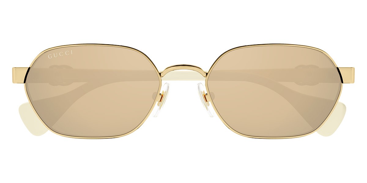 Солнцезащитные очки Gucci GG1593S Женские Золото/слоновая кость 56 мм, новые, 100% подлинные