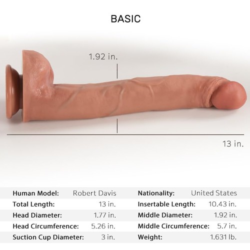 13 Inch Huge Dildo, Long, Extra Large, XL, Wide, Giant Dildo, Large, Sex Toys... - Picture 3 of 5