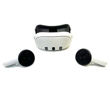 Meta Quest 3 512GB VR Headset w/ 2 Controllers WHITE SCRATCHED LENSE 
