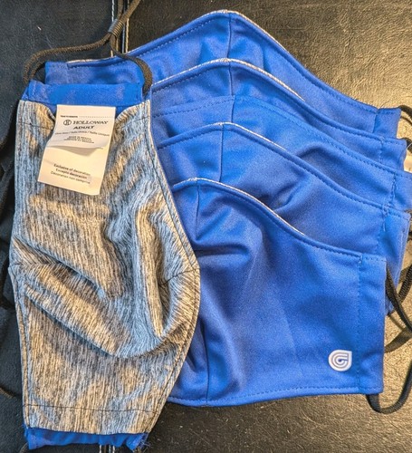 Face Masks Cloth Reversible w/Adjustable Ear Atachments Washable Holloway - Picture 1 of 4