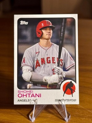 Shohei Ohtani 2021 Topps Archives #130 Red Icon Pitcher Variation SSP Angels