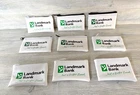 9 Landmark Bank Zippered Money Bag Coin Change Pouch Vinyl Small 5" x 3" USA