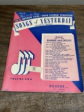 Songs of Yesterday Universal Edition Vol 2 Music / Songbook  1920 to 1939 Songs of Yesterday Universal Edition Vol 2 Music / Songbook  1920 to 1939