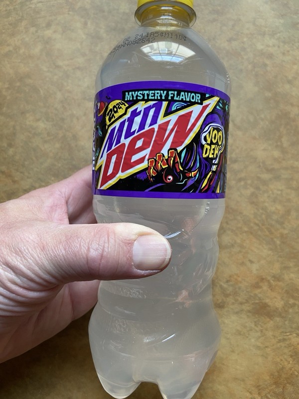 New 2024 Mountain Dew Mystery Flavor Voodew 20oz Bottle VOODEW Halloween VooDoo