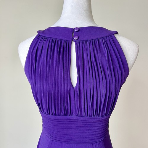 SANGRIA Elegant Purple Keyhole Evening Gown—SZ. 4 - Picture 6 of 16