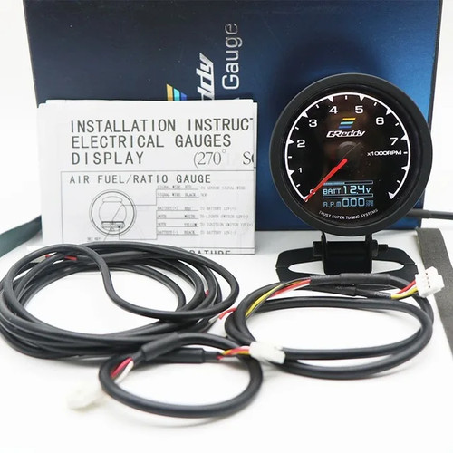 Ladedruckanzeige Greddi 62mm Autozähler Multi D/A Digitalanzeige Wassertemperaturanzeige - Bild 32 von 35