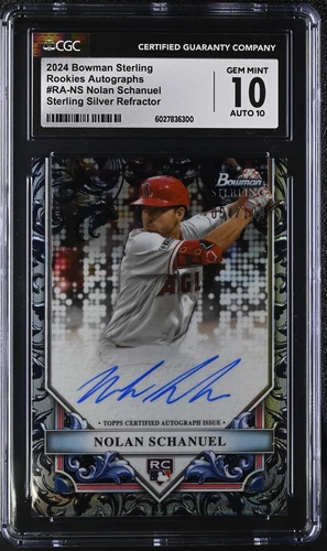 2024 Bowman Sterling Nolan Schanuel #RA-NS Rookies Autographs CGC 10