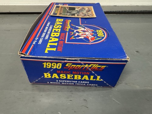 * 1990 Sportflics Magic Motion Baseball 36 Factory Sealed Packs Box - Bild 3 von 10