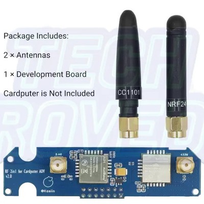 PINGEQUA Dual-Band RF Module For M5stack ADV NRF24+CC1101 Bruce  SubGHz 2.4G
