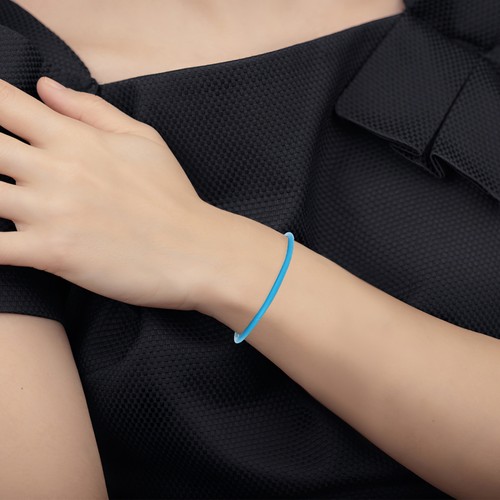 Set of 2 Silicone Bracelet Jelly Bangles Bracelets for Girls Colored - Picture 10 of 12