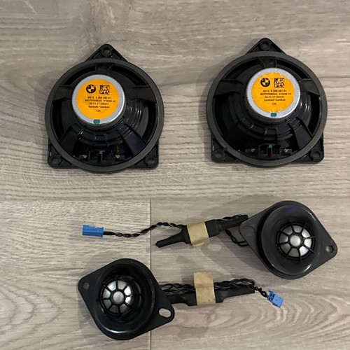 Bmw F10 G30 F22 F87 E60 HARMAN KARDON REAR SHELF SPEAKERS TWEETERS SET OEM - Picture 9 of 15