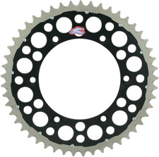 RENTHAL Twinring* Rear Sprocket - 50 Tooth - Black - Fits Kawasaki/Suzuki