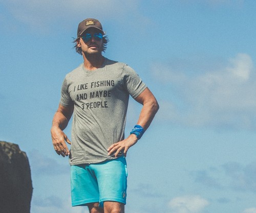 Mens I Like Fishing And Maybe 3 People T shirt Funny Hunting Graphic Gift Dad - Picture 7 of 11