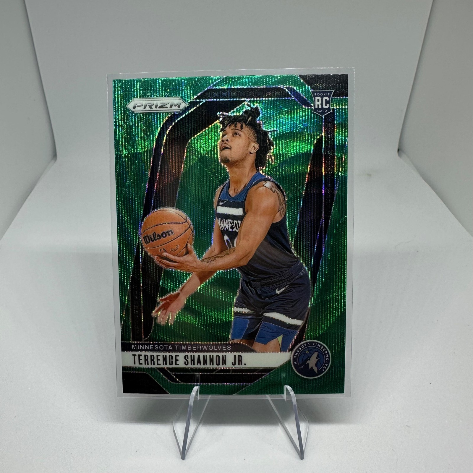 2024-25 Panini Prizm #224 Terrence Shannon Jr. Prizms Green Wave 4560
