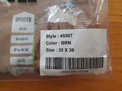 Duluth Herren Relaxed Fit Flex Feuerwehrhose Cargo Arbeitshose Braun 35 X 36 - Bild 2 von 3
