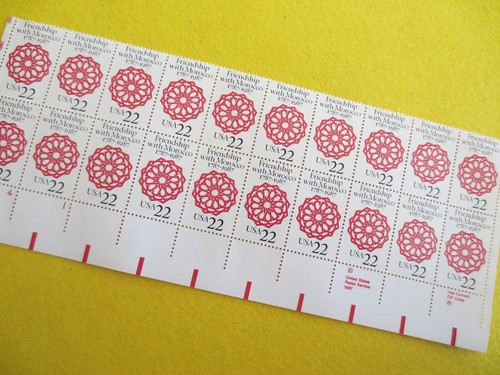 Doc Sc# 2349 US Friendship With Morocco 22¢ 1987 Bock of 20 MNH - Picture 1 of 3