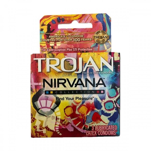 Trojan Nirvana Collection "Real" Lubricated Latex Condoms 24 Count (Exp 02/24) - Foto 1 di 1