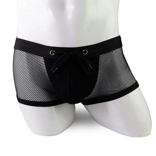 Hombres Calzoncillos Ver a Través Boxer Malla Ropa Interior Pantalones Cortos Calzoncillos Trajes de Baño - Imagen 64 de 74