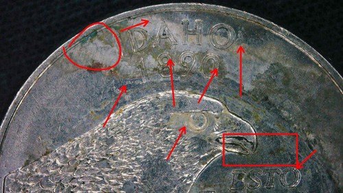 2007 P Idaho Quarter error coin DDO DDR Die clash possible - Picture 14 of 16
