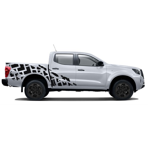 Side tires stamps graphics stickers decal compatible with Nissan Navara - Picture 10 of 15