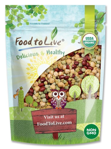 Organic Crunchy Mix of Sprouting Beans — Non-GMO, Kosher, Non-Irradiated, Vegan - Picture 24 of 35
