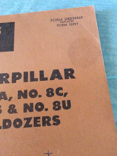 CAT Caterpillar 8A 8C 8S 8U BULLDOZERS Parts Book 28E1 29E1 30E1 71F1 #UE034469 - Picture 2 of 5