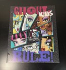 Monster High Portfolio Plastic Folder School 3 Hole Punched 2014 Ghoul Kids Rule