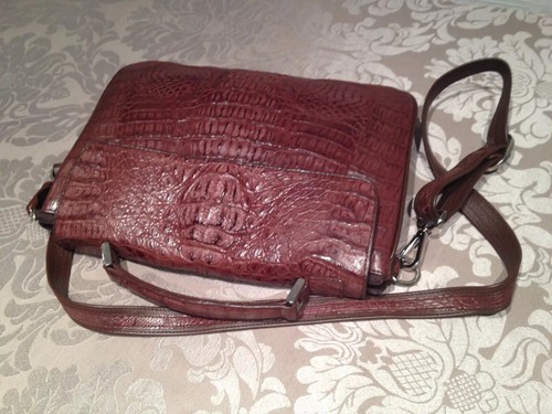 GENUINE CROCODILE LEATHER 100% BRIEFCASE LAPTOP BUSINESS BAG NEW - Picture 6 of 13