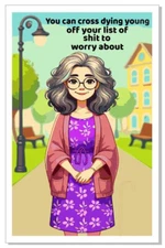 Happy Birthday Cross It Off Your List Funny Birthday Card Greeting Card GC07